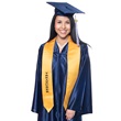 62 in Gold Satin Treasurer Graduation Stole