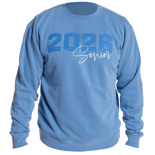 Light Blue 2026 Senior Crewneck Sweatshirt | Graduation Authority
