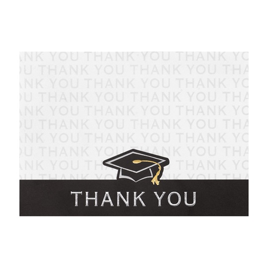 thank you card for grad party Joint Graduation Thank You Card