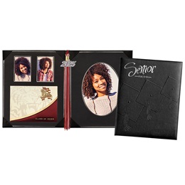 8.5 in x 10.5 in Black Senior Keepsakes Photo Portfolio