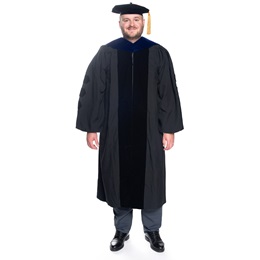 Doctoral Elite Graduation Tam, Gown, and Tassel Set
