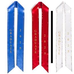 52 in Gold-trim Satin 2025 Graduate Sash