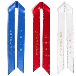 52 in Gold-trim Satin 2025 Graduate Sash