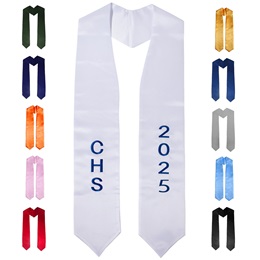 Embroidered Custom Adult Size Graduation Stole