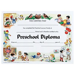 8.5 in x 11 in Pre-Kindergarten/Activities Certificates, pkg of 30
