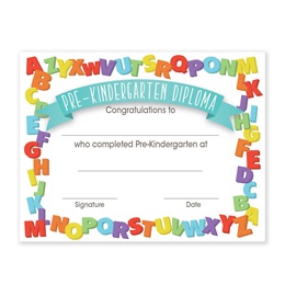 Pre-Kindergarten Diploma - Alphabet