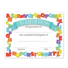 Kindergarten Diploma - Alphabet