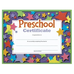 Preschool Diploma - Stars