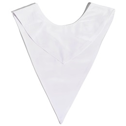 16.5 in White Polyester Graduation Kinderhood