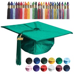 Child Graduation Cap and Tassel Set - Shiny