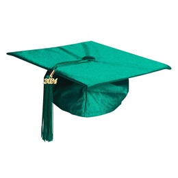 Child Graduation Cap and Tassel Set - Shiny