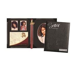 8.5 in x 10.5 in Black Senior Keepsakes Photo Portfolio