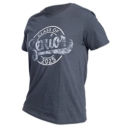 Dark Gray and White Class of 2025 Senior T-Shirt
