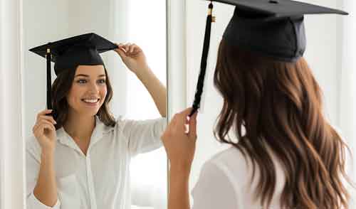 how to wear a grad cap