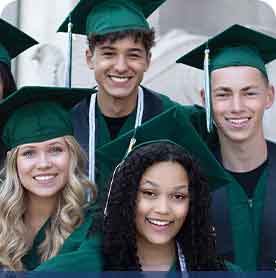 matching graduation caps