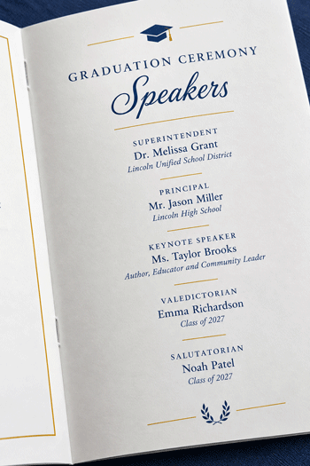 grad program closeup