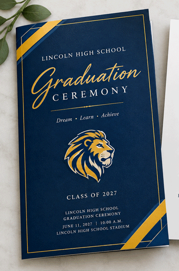 graduation program cover