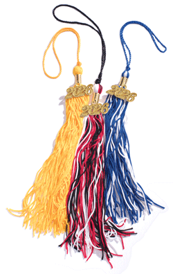 match tassels to school colors