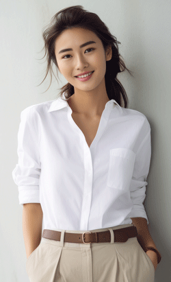 wear light-colored clothes under grad gown